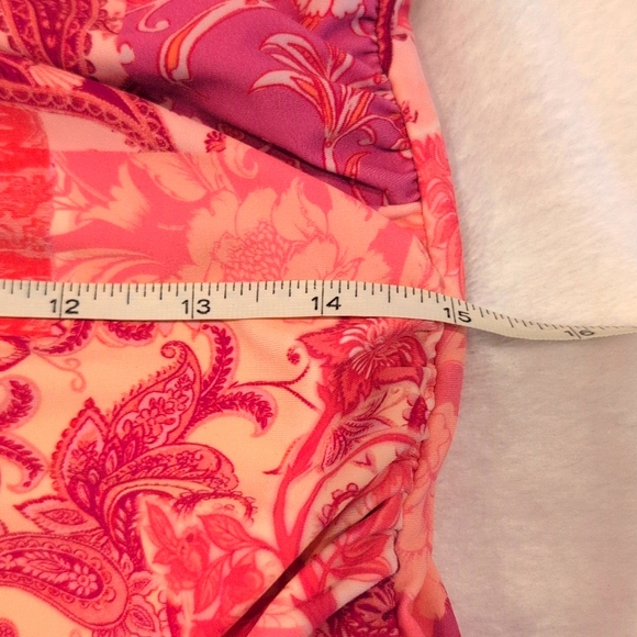 Cupshe Pink and Orange Tie-Shoulder Floral One-Piece - Picture 5 of 6